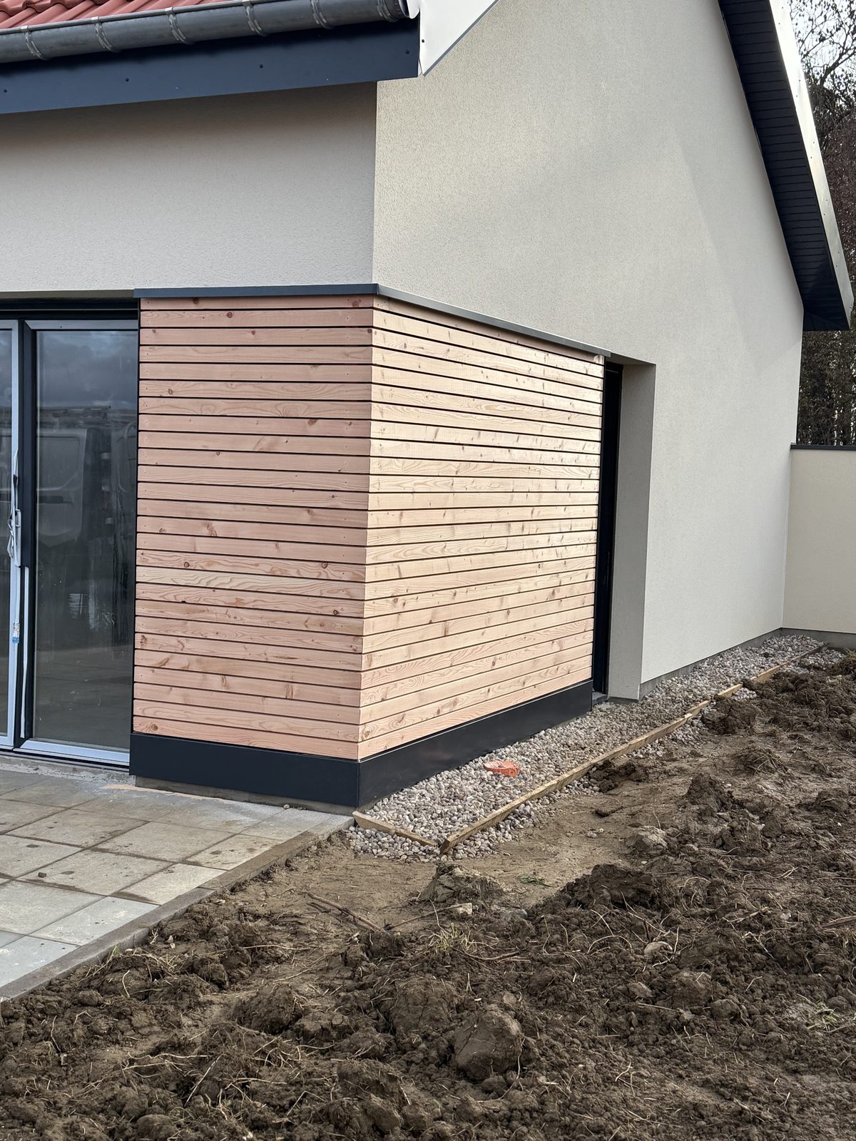 Bardage de logements à Flévy — Photo du 4 décembre 2025